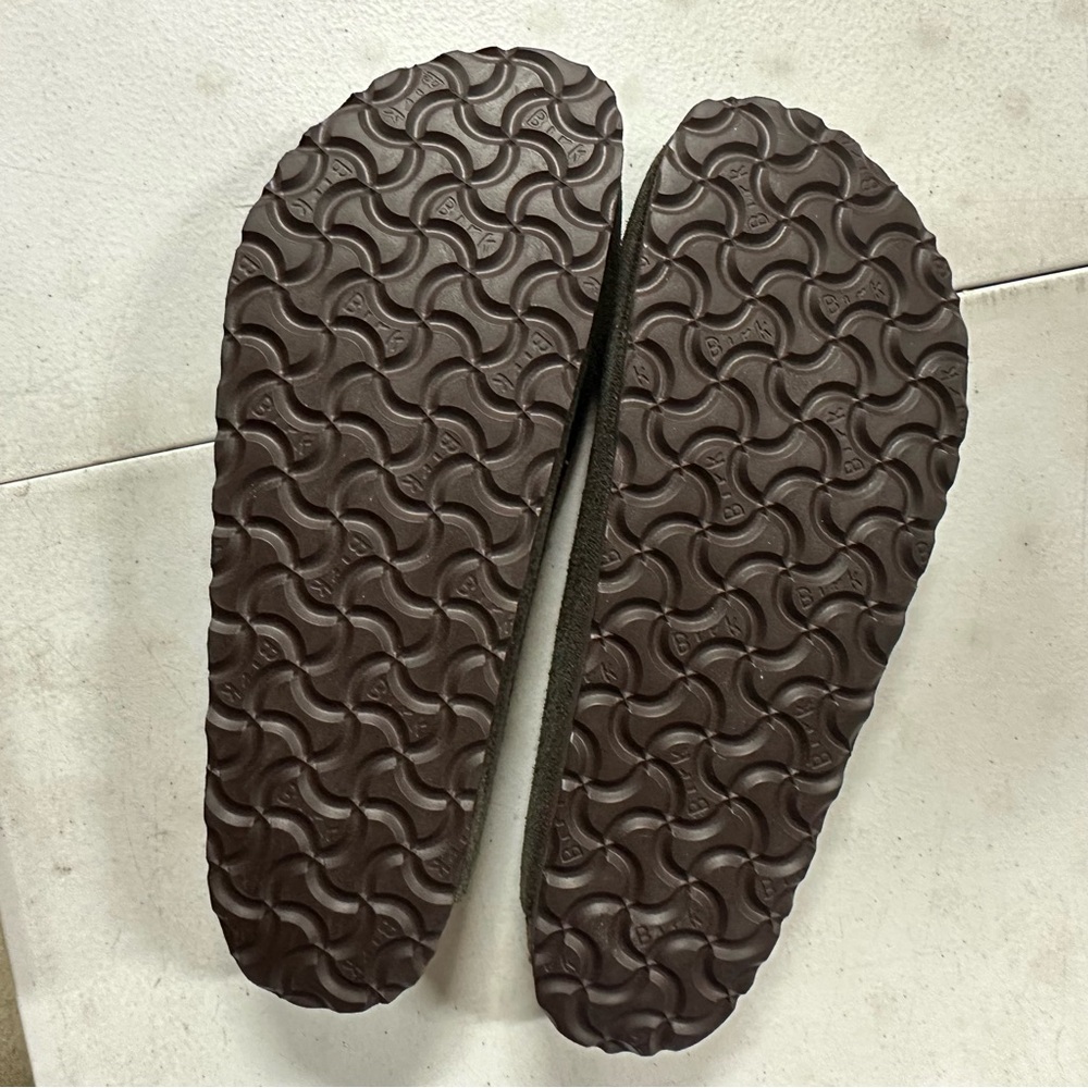 New Birkenstock Boston Suede Mocha Mule Clog Shoes 41 - Picture 4 of 6